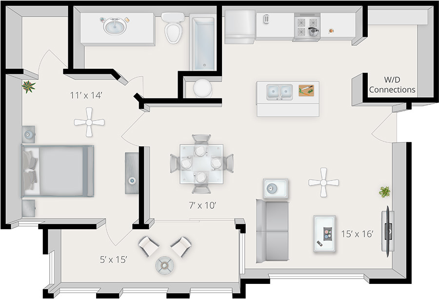 1 Bedroom A